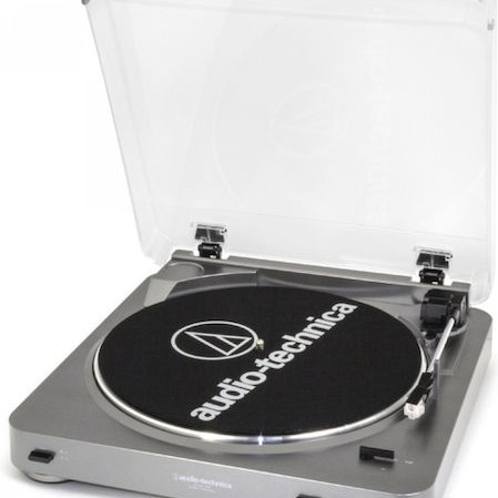 Audio Technica AT-LP60XUSB Πικάπ Belt Drive με Προενίσχυση Ασημί