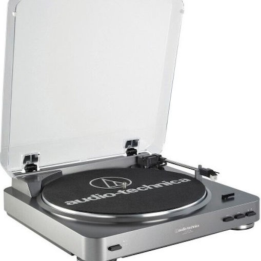 Audio Technica AT-LP60XUSB Πικάπ Belt Drive με Προενίσχυση Ασημί
