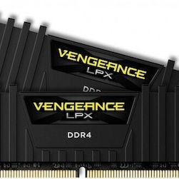 Corsair Vengeance LPX DDR4 16GB RAM με 2x8GB Modules και Ταχύτητα 3200 για Desktop
