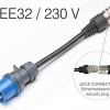 Τεχνολογία Juice Αντάπτορας Ασφαλείας Juice Connector Cee32 230v Μονοφασικός Μπλε Juice Booster 2