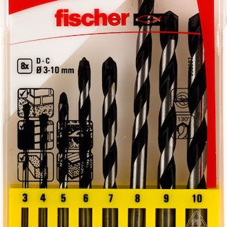 fischer Σετ 8 Διαμαντοτρύπανα για Δομικά Υλικά
