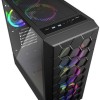 Sharkoon HEX Gaming Midi Tower Κουτί Υπολογιστή με Πλαϊνό Παράθυρο και RGB Φωτισμό Μαύρο