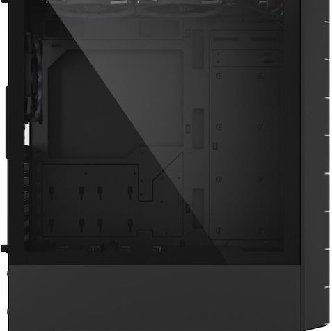 Sharkoon HEX Gaming Midi Tower Κουτί Υπολογιστή με Πλαϊνό Παράθυρο και RGB Φωτισμό Μαύρο