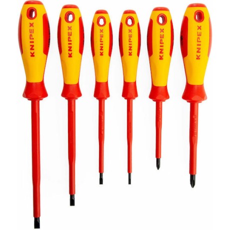 Knipex Σετ 6 Κατσαβίδια Ηλεκτρολόγου VDE 1000V