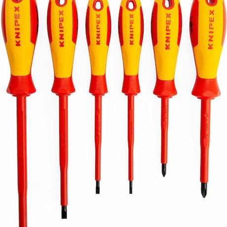 Knipex Σετ 6 Κατσαβίδια Ηλεκτρολόγου VDE 1000V