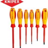 Knipex Σετ 6 Κατσαβίδια Ηλεκτρολόγου VDE 1000V