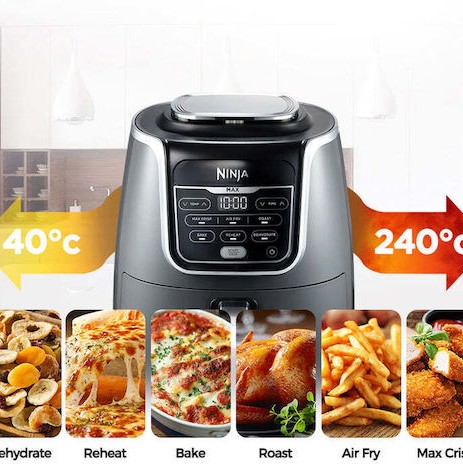 Ninja Air Fryer με Wi-Fi 5.2lt Γκρι AF160EU