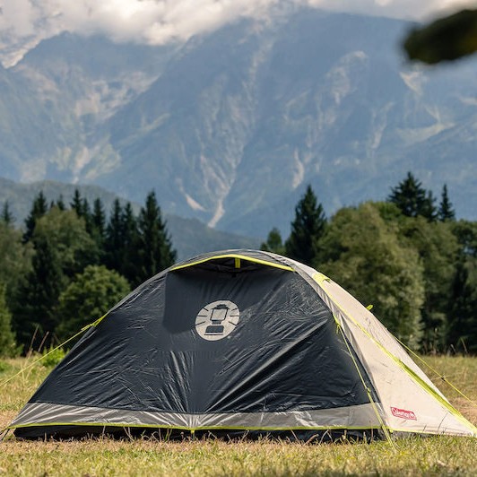 Coleman Darwin 2 Σκηνή Camping Igloo Ορειβασίας Γκρι με Διπλό Πανί 4 Εποχών για 2 Άτομα Αδιάβροχη 3000mm 210x140x100εκ.