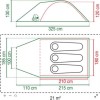 Coleman Darwin 3 Plus Σκηνή Camping Τούνελ Πράσινη 4 Εποχών για 3 Άτομα 320x180x180εκ.
