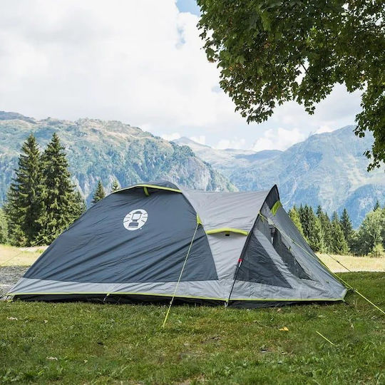 Coleman Darwin 3 Plus Σκηνή Camping Τούνελ Πράσινη 4 Εποχών για 3 Άτομα 320x180x180εκ.