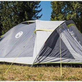 Coleman Darwin 4 Plus Σκηνή Camping Igloo Πράσινη 4 Εποχών για 4 Άτομα 340x280x140εκ.