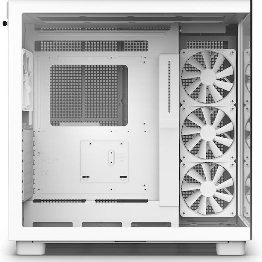 NZXT H9 Flow Gaming Midi Tower Κουτί Υπολογιστή Λευκό