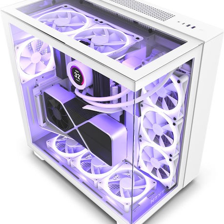 NZXT H9 Elite Gaming Midi Tower Κουτί Υπολογιστή Λευκό