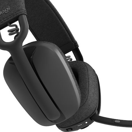 Logitech Zone Vibe 100 Ασύρματα On Ear Multimedia Ακουστικά με μικροφωνο και σύνδεση Bluetooth σε Γκρι χρώμα