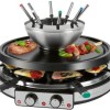Profi Cook Επιτραπέζια Ηλεκτρική Ψησταριά Raclette Λείας Πλάκας 1900W με Ρυθμιζόμενο Θερμοστάστη 40.9x40.9εκ.