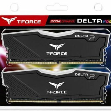 TeamGroup T-Force Delta RGB DDR4 16GB RAM με 2x8GB Modules και Ταχύτητα 3600 για Desktop
