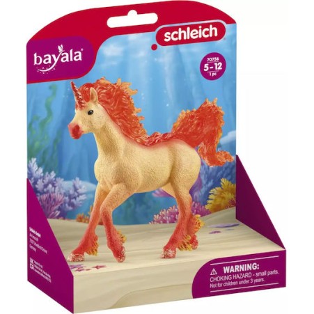 Schleich-S Παιχνίδι Μινιατούρα Elementa Fire Unicorn Stallion Bayala για 5-12 Ετών