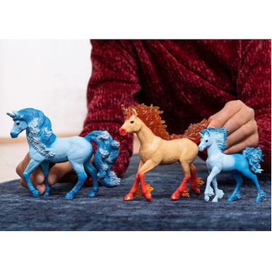 Schleich-S Παιχνίδι Μινιατούρα Elementa Fire Unicorn Stallion Bayala για 5-12 Ετών