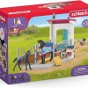 Schleich-S Παιχνίδι Μινιατούρα Horse Box with Mare and Foal για 5+ Ετών