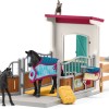 Schleich-S Παιχνίδι Μινιατούρα Horse Box with Mare and Foal για 5+ Ετών