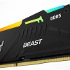 Kingston Fury Beast RGB DDR5 με Module 1x16GB και Ταχύτητα 5600 για Desktop