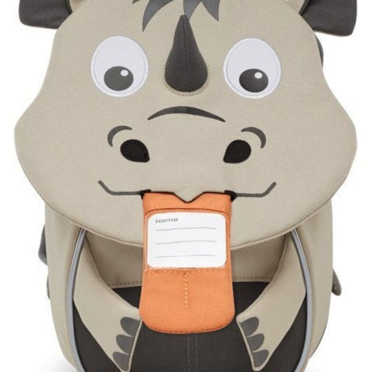 Affenzahn Affenzahn Little Friend Rhino Backpack Beige Grey