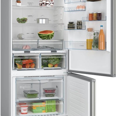 Bosch Ψυγειοκαταψύκτης 631lt Total NoFrost Υ186xΠ86xΒ81εκ. Inox KGN86VIEA