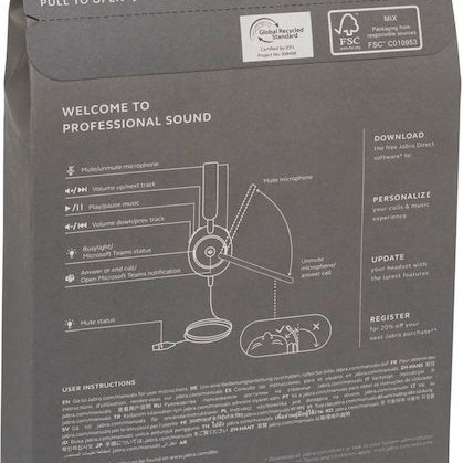 Jabra Evolve2 40 SE MS Duo USB-C VOIP Headset (24189-999-899)