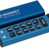 Kingston IronKey Keypad 200 256GB USB 3.2 Stick Μπλε
