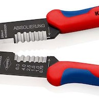 Knipex Πρέσα Ακροδεκτών Διατομής 0.5-6mm² με Απογυμνωτή (Μήκος 230mm)