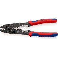 Knipex Πρέσα Ακροδεκτών Διατομής 0.5-6mm² με Απογυμνωτή (Μήκος 230mm)
