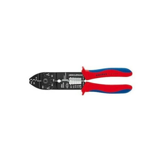 Knipex Πρέσα Ακροδεκτών Διατομής 0.5-6mm² με Απογυμνωτή (Μήκος 240mm)