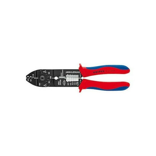 Knipex Πρέσα Ακροδεκτών Διατομής 0.5-6mm² με Απογυμνωτή (Μήκος 240mm)