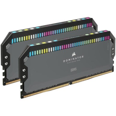 Corsair Dominator Platinum RGB DDR5 32GB RAM με 2x16GB Modules και Ταχύτητα 5200 για Desktop