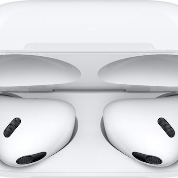 Apple AirPods (3rd generation) with Lightning Charging Case Earbud Bluetooth Handsfree Ακουστικά με Αντοχή στον Ιδρώτα και Θήκη Φόρτισης Λευκά