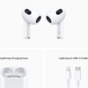 Apple AirPods (3rd generation) with Lightning Charging Case Earbud Bluetooth Handsfree Ακουστικά με Αντοχή στον Ιδρώτα και Θήκη Φόρτισης Λευκά