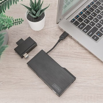 Digitus USB-A Docking Station με HDMI 4K Ethernet Γκρι (DA-70894)