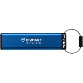 Kingston IronKey Keypad 128GB USB 3.2 Stick Μπλε