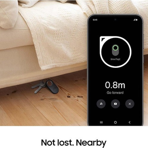 Samsung Galaxy SmartTag2 Bluetooth Tracker σε Μαύρο χρώμα