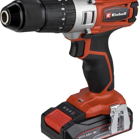 Einhell Te-cd 18/2 Li-i Κρουστικό Δραπανοκατσάβιδο Μπαταρίας 18V 1x2.5Ah