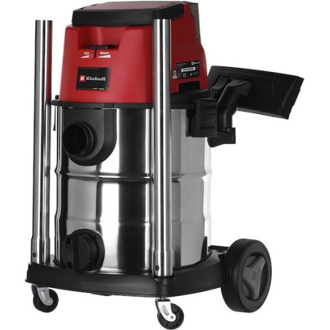 Einhell Επαναφορτιζόμενη Σκούπα Υγρών / Στερεών Χωρίς Φορτιστή και Μπαταρία με Ανοξείδωτο Κάδο 25lt