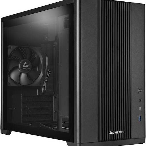 Chieftec BX-10B-M-OP Gaming Mini Tower Κουτί Υπολογιστή με Πλαϊνό Παράθυρο Μαύρο