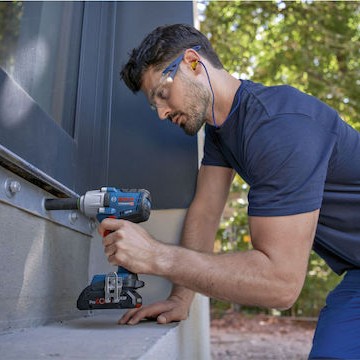 Bosch GDS 18V-450 Μπουλονόκλειδο Μπαταρίας 18V Solo με Υποδοχή 1/2