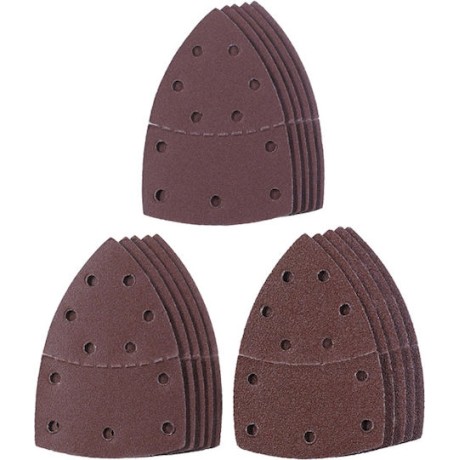 KWB Σετ Φύλλα Λείανσης Δέλτα K120 / K180 / K60 με Τρύπες 100x150mm 15τμχ