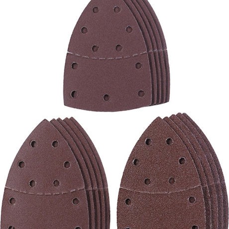 KWB Σετ Φύλλα Λείανσης Δέλτα K120 / K180 / K60 με Τρύπες 100x150mm 15τμχ