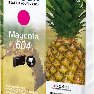 Epson 604 Γνήσιο Μελάνι Εκτυπωτή InkJet Ματζέντα (C13T10G34010)