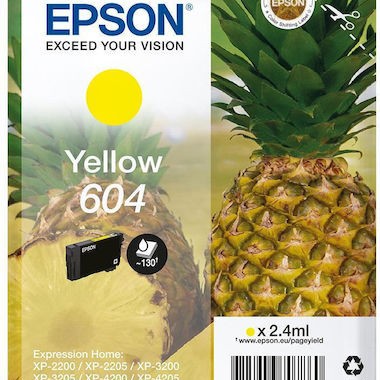 Epson 604 Γνήσιο Μελάνι Εκτυπωτή InkJet Κίτρινο (C13T10G44010)