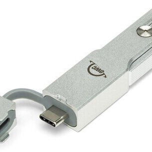 OWC Envoy Pro Mini 1.0TB USB 3.2 SSD Stick με σύνδεση USB-A & USB-C Ασημί