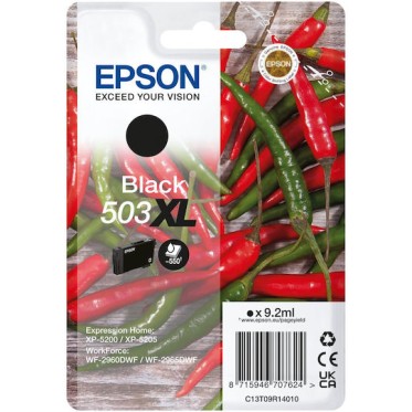 Epson 503XL Γνήσιο Μελάνι Εκτυπωτή InkJet Μαύρο (C13T09R14010)