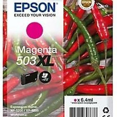 Epson 503XL Γνήσιο Μελάνι Εκτυπωτή InkJet Ματζέντα (C13T09R34010)